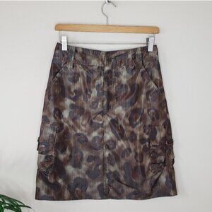 Pink Tartan | Camo Animal Print Cargo Skirt Brown Tan